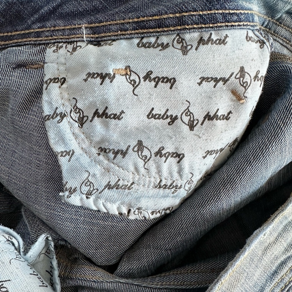 Baby Phat Iconic Distressed Blue Skinny Jeans - Picture 10 of 11